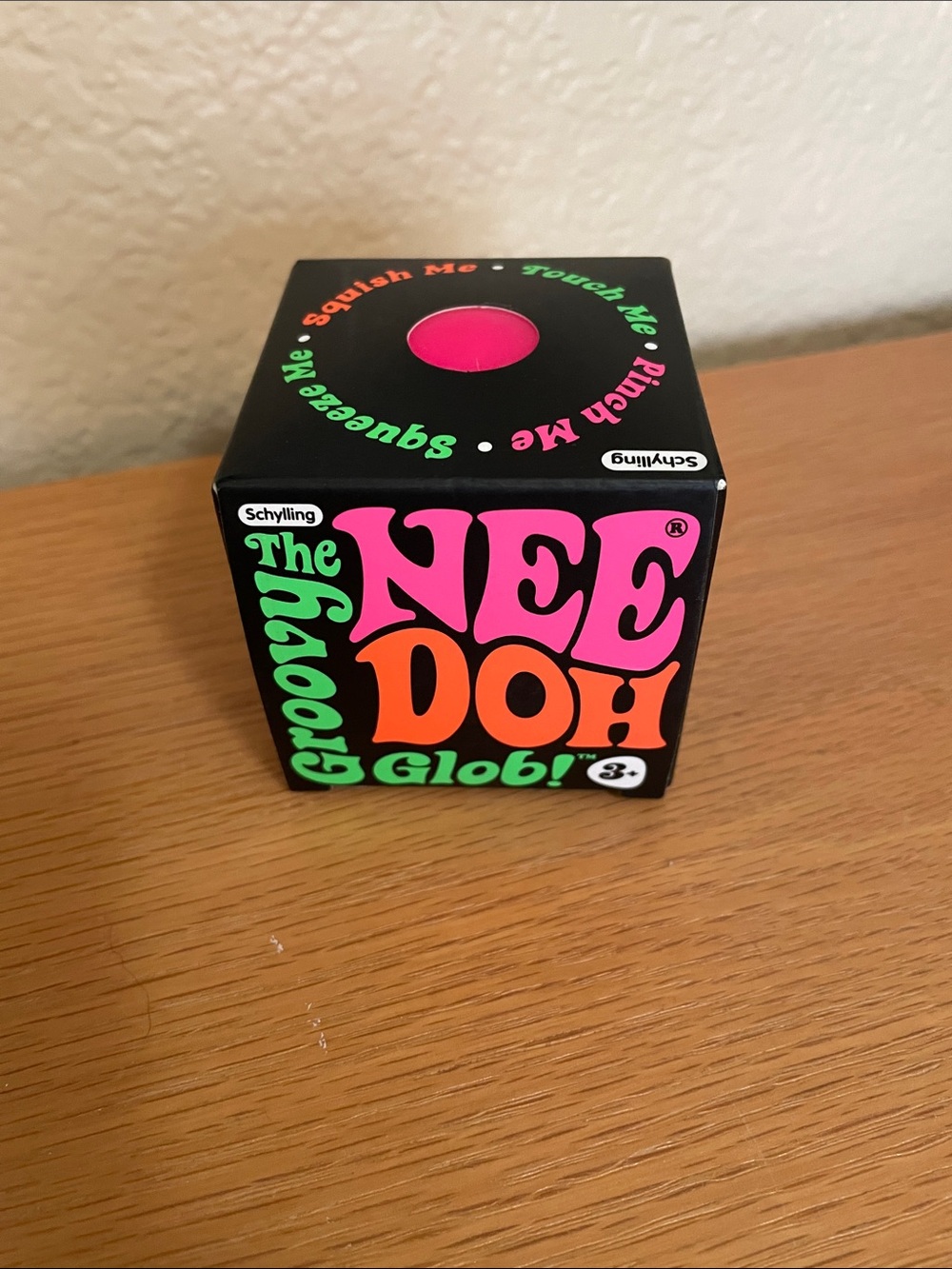 NIB Groovy Nee Doh Glob! Pink Stress Toy